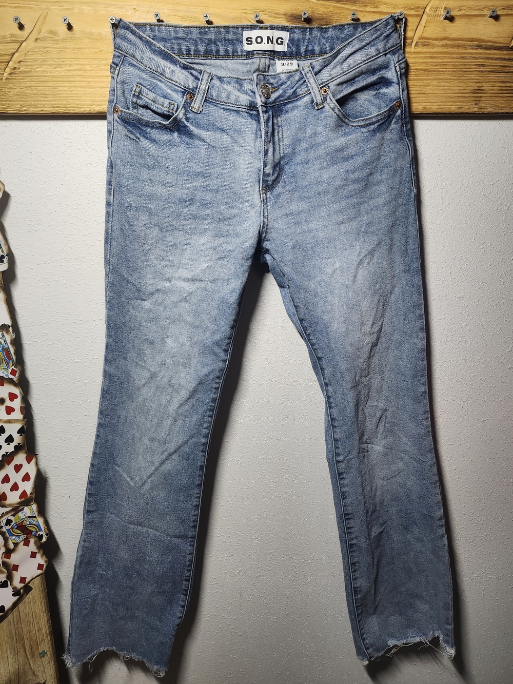 S.O.N.G. Light Wash Straight-Leg Jeans for Women